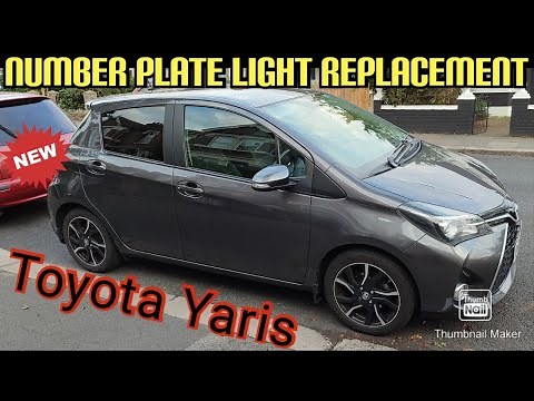Toyota Yaris | Number Plate Bulb Replacement Light | DIY | 5 Minute Fix | With instructions