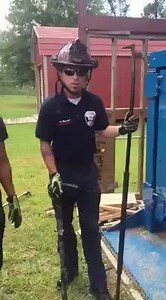 Quick tip on how to extend and increase the mechanical advantage of your halligan! | Firefighters Keep Calm and Train Your Rookies