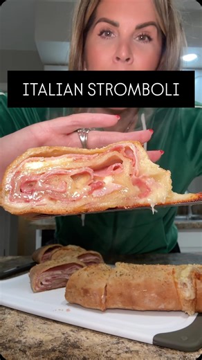 Philly Food Girl {Est. 2014} on Instagram: "Italian Stromboli recipe yesterday which was obviously the secret ingredient to the @philadelphiaeagles WIN! 🤌🏼🦅💚🥖🥓🧀 #PhillyFoodGirl . . #PFG #eagles #homemade #recipe"