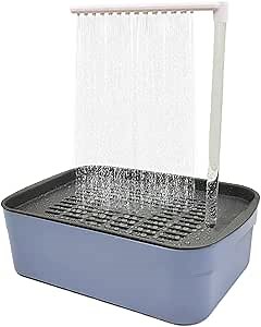 Parrot Bathtub Bird Automatic Bath Shower, Bird Bath Shower Tub Birds Bath Fountain for Parakeet Conure Cockatiel Lovebird