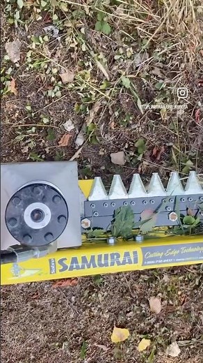 The Saber Samurai Cutter made quick work of this overgrown laneway!#toplinetrailers #samuraicutter