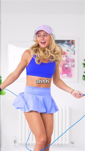 Lauren Flymen | Jump Rope ✨ on Instagram: "F off was the phrase of the day 😆 This routine is choreographed and taught by @jumpropesisters on the app! @fancyfeats.app Using my beaded rope @dopamine.ropes #jumprope #skipping"