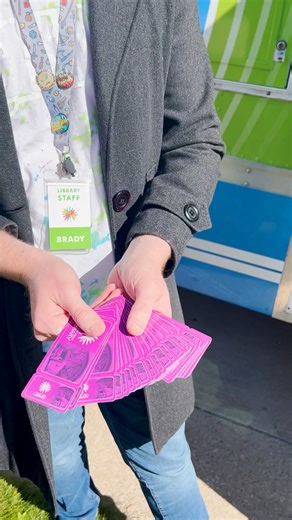 1.5K views · 43 reactions | Finally… what 10’s of you have been asking for… We have a limited-edition purple card! Available only when you sign up or renew your library card on our Bookmobile, while supplies last. Budget gambit not included. | Rapid City Public Library | Facebook