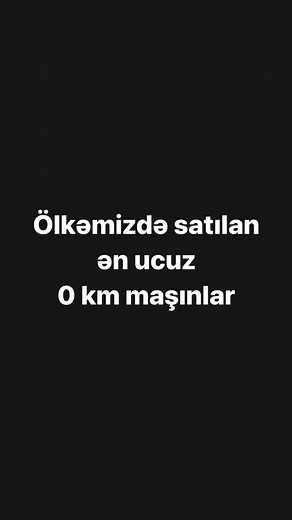 Ölkəmizdə satılan ən ucuz 0 km maşınlar. #khazar #khazarsd #lada #ladagranta #nexia #cobalt #wulingminiev