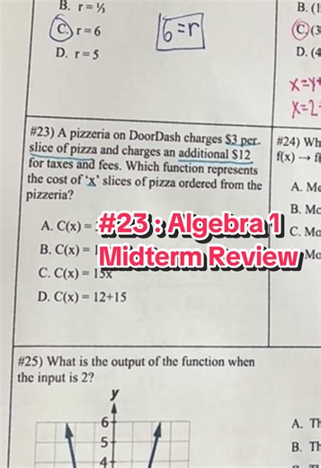 PART 23 Algebra 1 Midterm Review #math #algebra #algebra1 #midterm #mathteacher