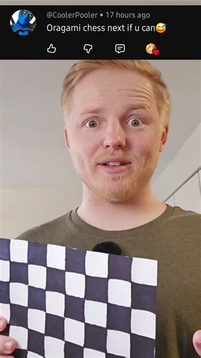 I Made Origami Chess that folds into your pocket!