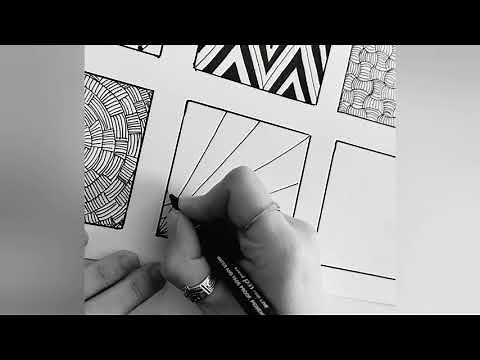 Seis patrones fáciles de zentangle art 🎨 zentangle para principiantes