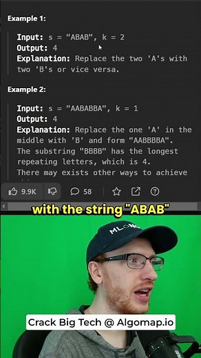 Essential Coding Interview Question! Longest Repeating Character Replacement - Leetcode 424