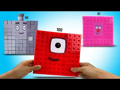 DIY Numberblocks 81 to 100 Snap Cubes Custom Set || Keiths Toy Box