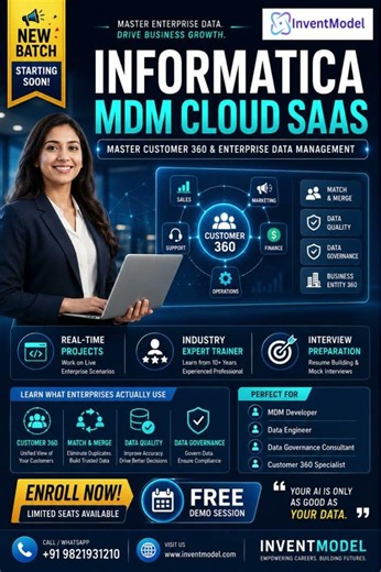 Informatica MDM Cloud SaaS Training | Customer 360, Data Governance & Data Quality Explained