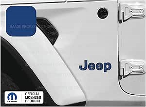 Decal Mods Fender Jeep Fender Flat Overlay Decal Graphic fits Jeep Wrangler JL/JT (2018-2024) (Set of 2) Blue CBLU | SJ8Z3