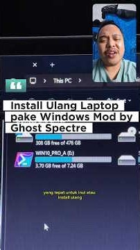 cerita install ulang windows ghost spectre di laptop