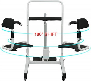 [Hot Item] Lightweight Powered Transfer Chair with Commode Wheelchair for Disabled Move to Bed