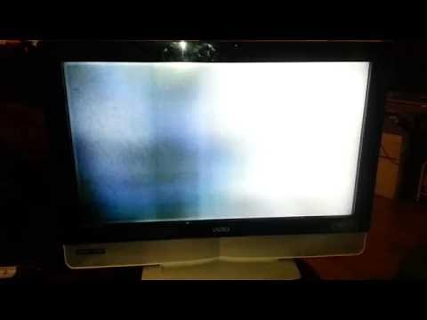 VIZIO screen goes white