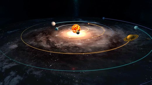 太阳系行星运动示意动画