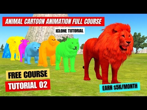 iClone Tutorial For Beginners - Create Animal Cartoon Animation - 3d Animation Course Tutorial 02