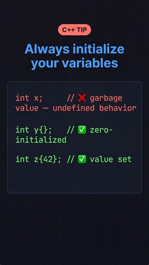 C++ tip: Always initialize your variables