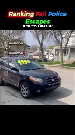 Ranking Police Chase Fails #funny