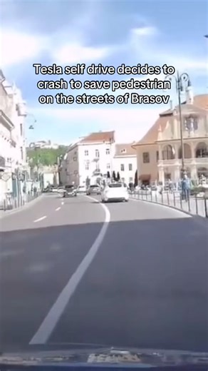 9.1M views · 54K reactions | Smart choice and action by Tesla's self-driving car saved a pedestrian from certain death .. Thank you Elon 﫶 | Electronique & Electricité | Facebook