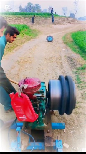 How to Start a Diesel Engine Using Tire Rolling Method 😱 | Amazing Jugaar Trick