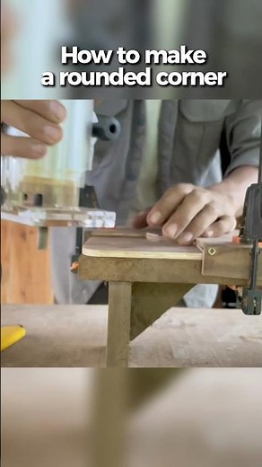 How to make a rounded corners? #diy #woodworking
