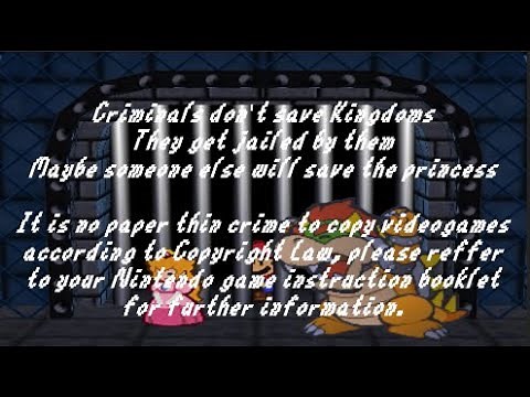 Paper Mario 64 Anti Piracy Screen