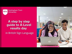 A step by step guide to results day in British Sign Language (BSL)