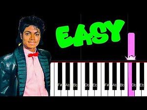 Michael Jackson - Billie Jean | SLOW EASY Piano Tutorial (With Falling Notes)