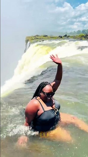 This Pool Has a 350ft Drop… and People SWIM in It #shorts