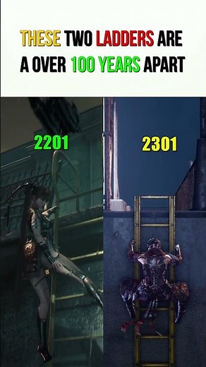 These Two Ladders Are a Over 100 Years Apart