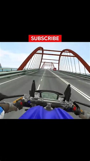 💀 340 KM/H Bridge Run Challenge 🏍️🔥 | Traffic Rider Extreme Speed #shorts