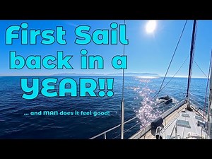 First sail to Catalina Island in a year!