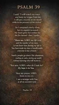 Psalm 39 #prayer #shortsfeed #psalm 39