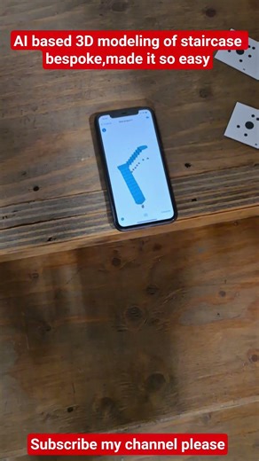 AI based 3D modeling of staircase #ai #3d #3danimation #3dprinting #shorts #short #shortvideo #how