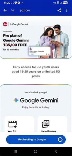 Jio Google Gemini Pro Free Activation Method for 18 months
