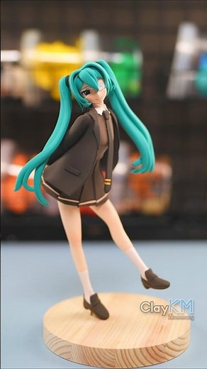 初音ミク💕 モニタリング Best Friend Remix ( DECO*27 ) - 粘土でフィギュア作ってみました。