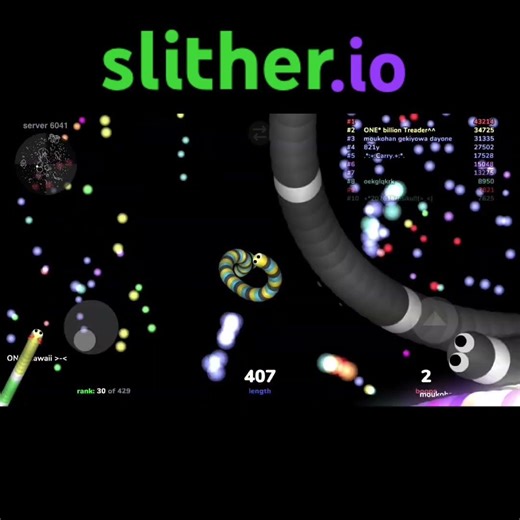 【slither.io】久々にやったら煽りとヘイトネームとローリングしかいなかった😭#スリザリオ #slitherio #gameplay