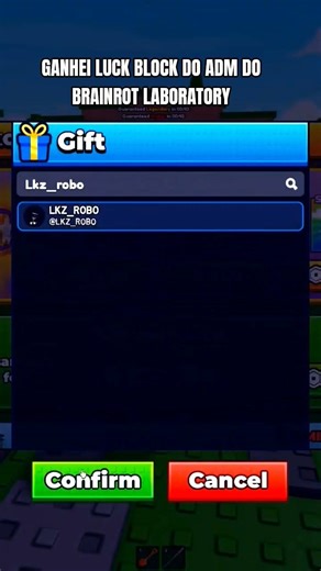 GANHEI LUCK BLOCK DO ADM DO BRAINROT LABORATORY