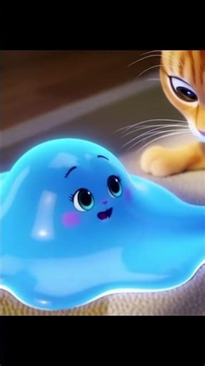 Episode 2 Glitchy Blob Meets Cat! Cute and Funny!