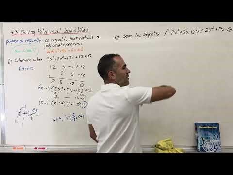 4.3 Solving Polynomial Inequalities (Grade 12 University, MHF4U)