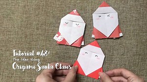 DIY Origami Santa Claus Tutorial 🎅🏻 Another easy tutorial 💕 More tutorial, subscribe Youtube: https://www.youtube.com/TheIdeaKing Tutorial post: http://bit.ly/santa-claus-paper | The Idea King