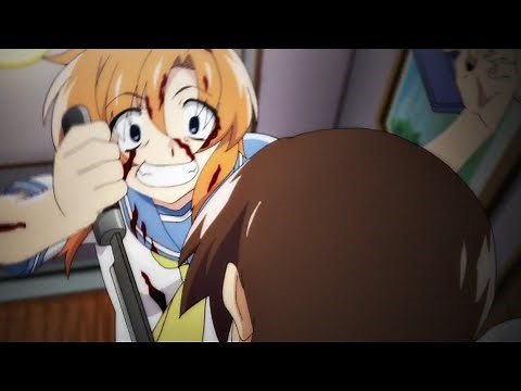 Rena stabbed the shit out of Keiichi | Higurashi:When They Cry (Higurashi no Naku Koro ni) Episode 4