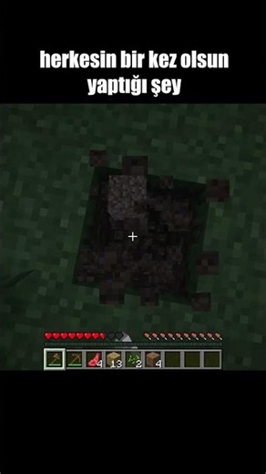 Something everyone does out of fear in Minecraft!