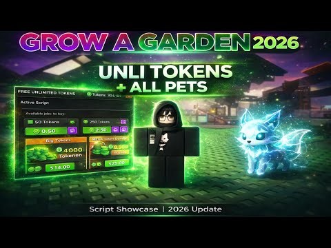 Grow A Garden BROKEN Script 2026 😱 | INFINITE TOKENS + ALL UNLOCKED (PATCHED SOON!!)