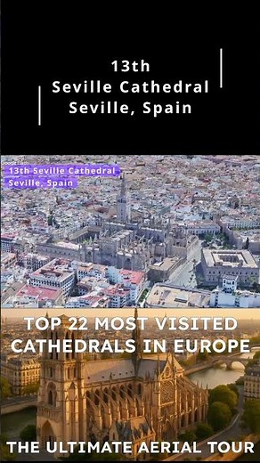 Seville Cathedral 🏰 Largest Gothic Church in the World #Top #Cathedral #Travel #Shorts #Europe #Most