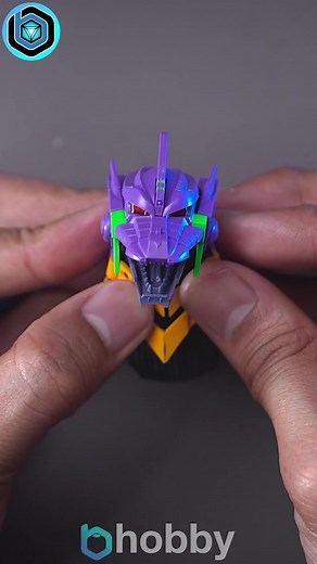 Building Mecha Godzilla Eva Unit-01 Head Unit #satisfying #asmr #bhobby #godzilla #evangelion #fyp