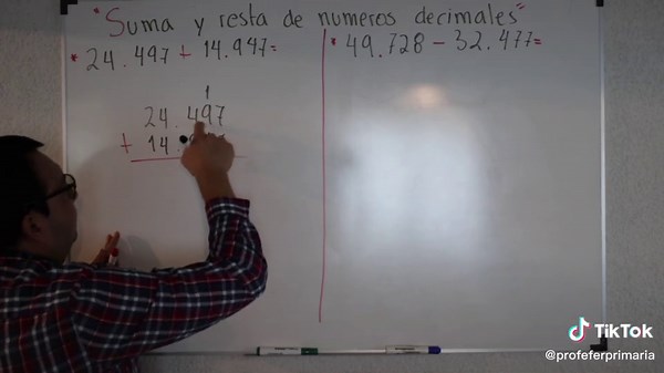 “Suma y resta de números decimales” 6° primaria #clasesdematematicas