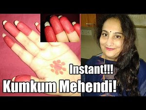 KUMKUM INSTANT MEHENDI!!! How to make Mehendi at Home!?