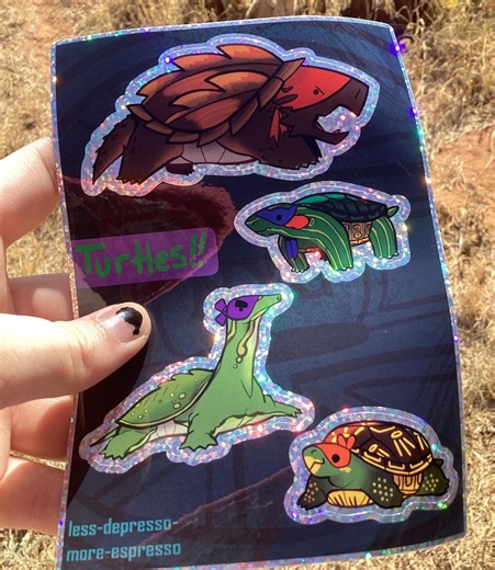 ROTTMNT Turtle Sticker Sheet - Etsy Australia