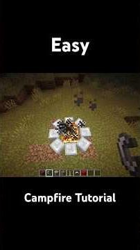 Easy Realistic Campfire Tutorial In Minecraft